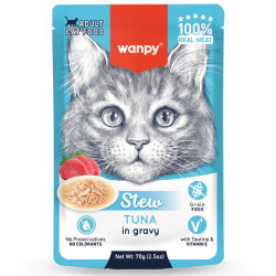 Wanpy Stew Pouch Ton Balıklı Yaş Kedi Maması 70 Gr x 6 Adet - 2