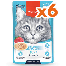 Wanpy Stew Pouch Ton Balıklı Yaş Kedi Maması 70 Gr x 6 Adet - Wanpy