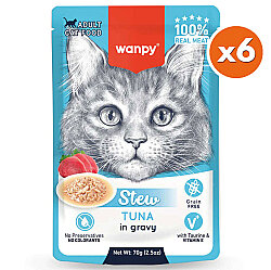 Wanpy Stew Pouch Ton Balıklı Yaş Kedi Maması 70 Gr x 6 Adet - Wanpy