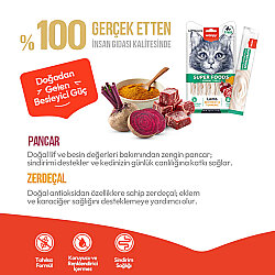 Wanpy Superfood Kuzulu, Pancar ve Zerdeçallı Krema Kedi Ödülü 5x14 Gr - 3