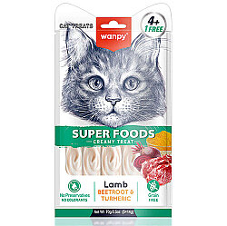 Wanpy Superfood Kuzulu, Pancar ve Zerdeçallı Krema Kedi Ödülü 5x14 Gr - 2
