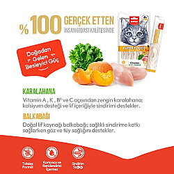 Wanpy Superfood Tavuklu Balkabağı ve Kara Lahanalı Krema Kedi Ödülü 5x14 Gr - 3