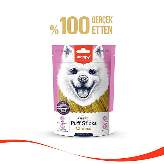 Wanpy Tahılsız Peynirli Köpek Çiğneme Ödülü 100 Gr - 2