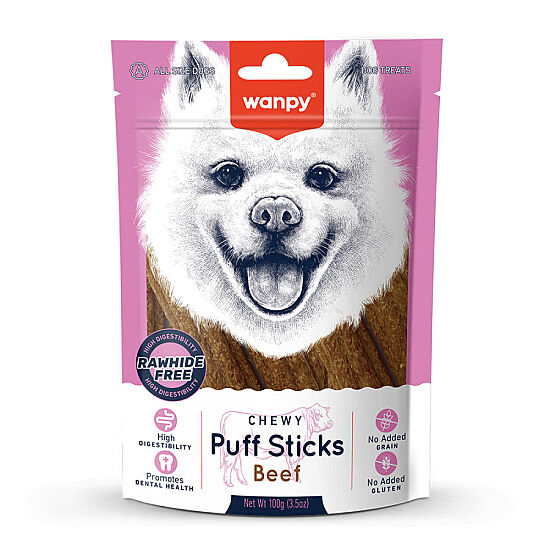 Wanpy Tahılsız Sığır Etli Köpek Çiğneme Ödülü 100 Gr - 1