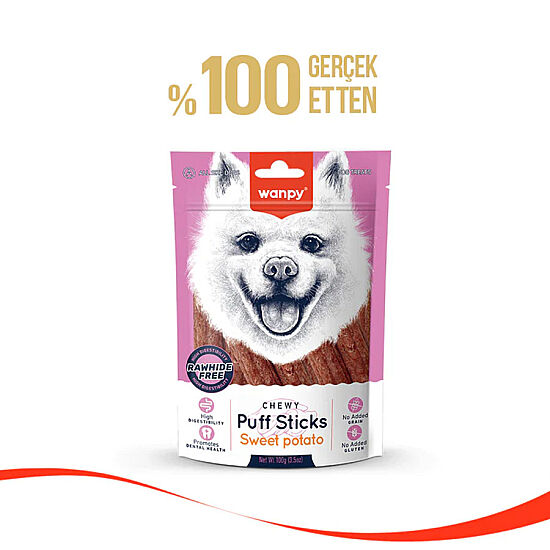 Wanpy Tahılsız Tatlı Patatesli Köpek Çiğneme Ödülü 100 Gr - 2
