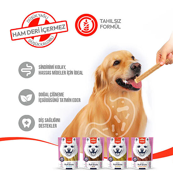 Wanpy Tahılsız Tavuklu Köpek Çiğneme Ödülü 100 Gr - 3