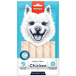 Wanpy Dog Creamy Treat Tavuk Etli Likit Creamy Köpek Ödülü 5Li Paket (5 x 14 Gr) - Wanpy