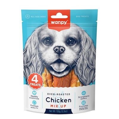 Wanpy Oven Roasted Mix Up 4 Çeşit Tavuklu Karışık Köpek Ödülü 150 Gr