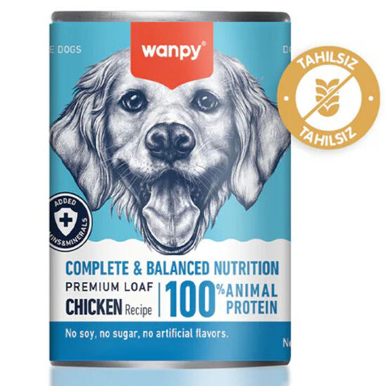 Wanpy Complete Balanced Tavuklu Tahılsız Köpek Konservesi 375 Gr x 6 Adet - 3