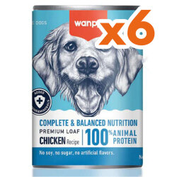 Wanpy Tavuklu Tahılsız Köpek Konservesi 375 Gr x 6 Adet - Wanpy
