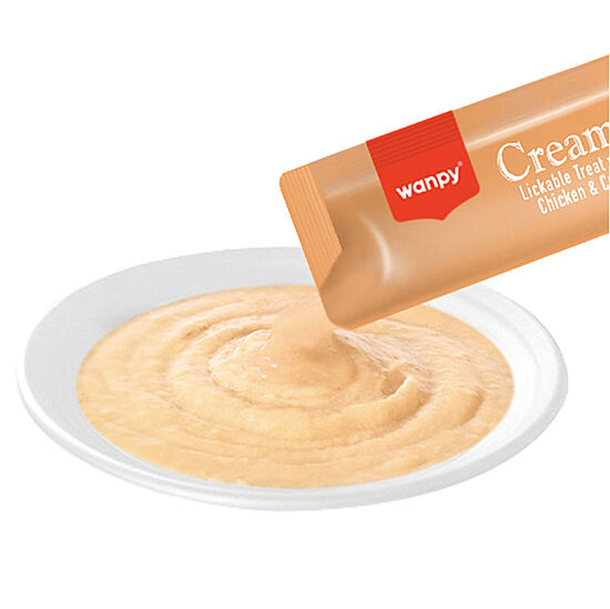 Wanpy Creamy Treat Tavuklu ve Yengeçli Likit Creamy Kedi Ödülü 25Li Paket (25 x 14 Gr) - 3