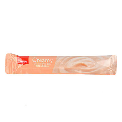 Wanpy Creamy Treat Ton Balık ve Somonlu Likit Creamy Kedi Ödülü 25Li Paket (25 x 14 Gr)