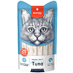 Wanpy Creamy Treat Ton Balıklı Likit Creamy Kedi Ödülü 25Li Paket (25 x 14 Gr) - 2