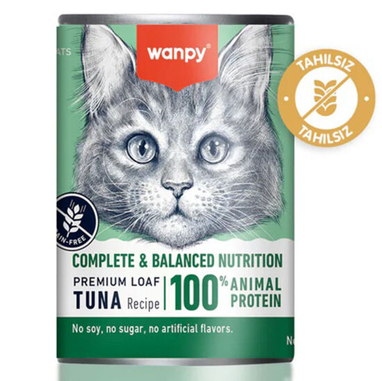 Wanpy Complete & Balanced Ton Balıklı Tahılsız Kedi Konservesi 375 Gr - 1