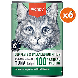 Wanpy Complete & Balanced Ton Balıklı Tahılsız Kedi Konservesi 375 Gr x 6 Adet - Wanpy