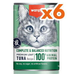 Wanpy Ton Balıklı Tahılsız Kedi Konservesi 375 Gr x 6 Adet - Wanpy