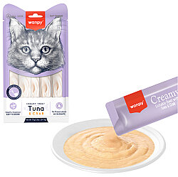 Wanpy Creamy Treat Ton Balıklı ve Yengeçli Likit Creamy Kedi Ödülü 5Li Paket (5 x 14 Gr) - 2