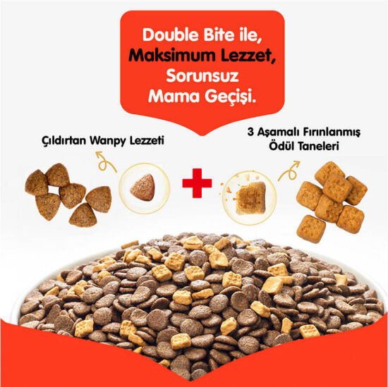 Wanpy with Oven Baked Bites Tahılsız Kuzulu Yavru Köpek Kuru Maması 1,5 Kg - 6