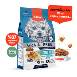 Wanpy - Wanpy with Oven Baked Bites Tahılsız Tavuklu Yavru Köpek Kuru Maması 1,5 Kg