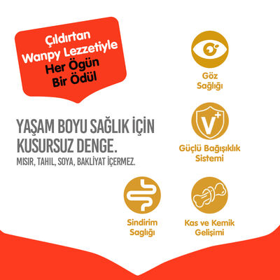 Wanpy with Oven Baked Bites Tahılsız Tavuklu Yetişkin Kedi Kuru Maması 1,5 Kg