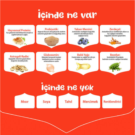 Wanpy with Oven Baked Bites Tahılsız Tavuklu Yetişkin Köpek Kuru Maması 1,5 Kg - 4