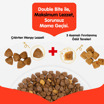 Wanpy with Oven Baked Bites Tahılsız Tavuklu Yetişkin Köpek Kuru Maması 1,5 Kg