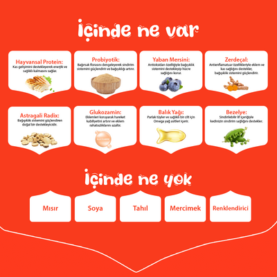 Wanpy with Oven Baked Bites Tahılsız Tavuklu Yetişkin Köpek Kuru Maması 1,5 Kg