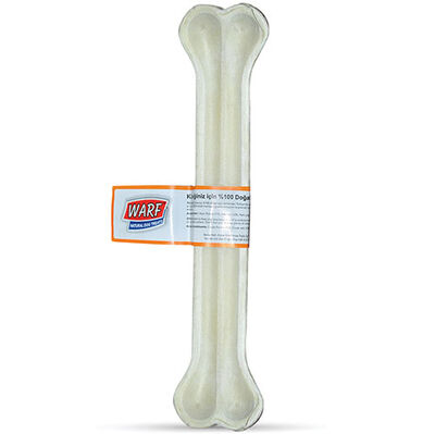 Warf 6005 Sığır Derisi Köpek Beyaz Ödül Kemiği 300 - 320 Gr - 30 Cm