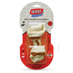 Warf - Warf 6047 Gerçek Tavuk Etli Düğüm Kemik 15,5 Cm -1'li Paket