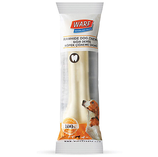 Warf Sığır Derisi Köpek Beyaz Ödül Kemiği 90 Gr - 15,5 Cm - 1