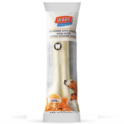 Warf 6054 Sığır Derisi Köpek Beyaz Ödül Kemiği 90 Gr - 15,5 Cm