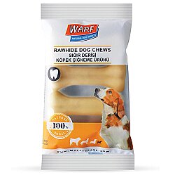 Warf Sığır Derisi Köpek Naturel Ödül Kemiği 100 Gr (4 lü Paket) - Warf