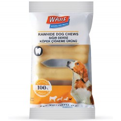 Warf - Warf Sığır Derisi Köpek Naturel Ödül Kemiği 100 Gr (4 lü Paket)
