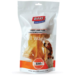 Warf - Warf Naturel Kurutulmuş Kuzu Kelle Derisi Köpek Ödülü