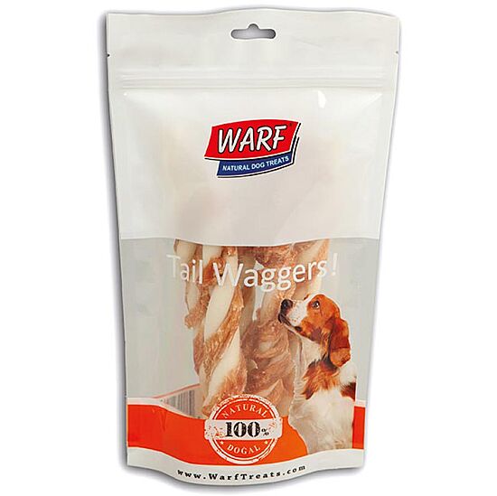 Warf Jumbo Tavuk Etli Burgu Köpek Ödül Çubukları (19 Cm - 6 lı Paket) - 1