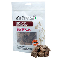 Warf - Warf 6230 Naturals Biftek (Dana) Ciğeri Kurutulmuş Köpek Ödülü 40 Gr