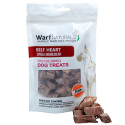 Warf - Warf 6228 Naturals Biftek ( Dana ) Yüreği Kurutulmuş Köpek Ödülü 40 Gr
