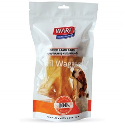 Warf - Warf 6048 Naturals Kurutulmuş Kuzu Kulağı Köpek Ödülü (8'li Paket)