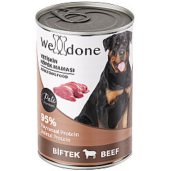 Welldone Biftekli Pate Yetişkin Köpek Konservesi 415 Gr x 24 Adet - 2