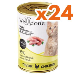 Welldone Kitten Tavuk Etli Pate Yavru Kedi Konservesi 400 Gr x 24 Adet - WellDone