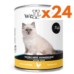 WellDone - Welldone Kitten Tavuk Etli Pate Yavru Kedi Konservesi 415 Gr x 24 Adet