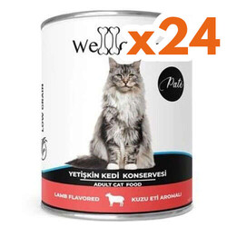 WellDone - Welldone Kuzu Etli Pate Yetişkin Kedi Konservesi 415 Gr x 24 Adet
