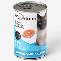 WellDone - Welldone Somon Etli Pate Yetişkin Kedi Konservesi 400 Gr