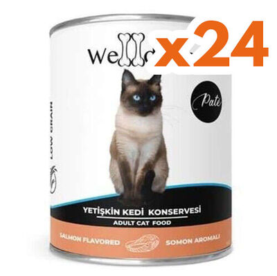 Welldone Somon Etli Pate Yetişkin Kedi Konservesi 415 Gr x 24 Adet
