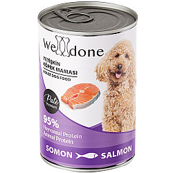 Welldone Somonlu Pate Yetişkin Köpek Konservesi 415 Gr x 24 Adet - 2