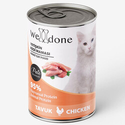 WellDone - Welldone Tavuk Etli Pate Yetişkin Kedi Konservesi 415 Gr