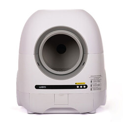 Wero Akıllı Otomatik Kedi Tuvaleti - Kum Kabı Pro Beyaz HD Kameralı 74 Lt + 9 Lt - Thumbnail