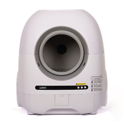 Wero Akıllı Otomatik Kedi Tuvaleti - Kum Kabı Pro Beyaz HD Kameralı 74 Lt + 9 Lt