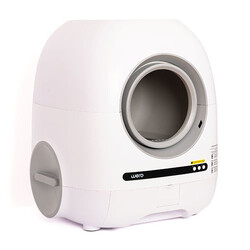 Wero Akıllı Otomatik Kedi Tuvaleti - Kum Kabı Pro Beyaz HD Kameralı 74 Lt + 9 Lt - Thumbnail