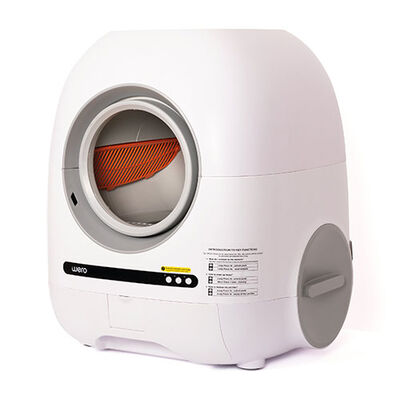 Wero Akıllı Otomatik Kedi Tuvaleti - Kum Kabı Pro Beyaz HD Kameralı 74 Lt + 9 Lt